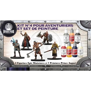 Figurine à peindre Hydra Production : Kit n°4 pour Aventuriers et Peintures