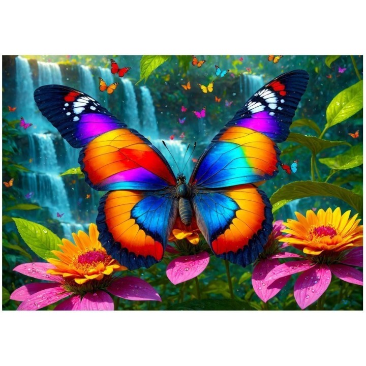 Puzzle Enjoy Puzzle : Butterfly in the Forest - 1000 Pièces