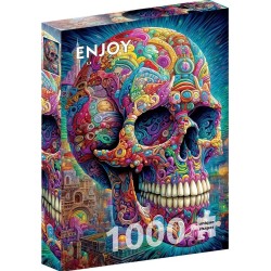 Puzzle Enjoy Puzzle : Quirky Skull - 1000 Pièces