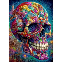 Puzzle Enjoy Puzzle : Quirky Skull - 1000 Pièces
