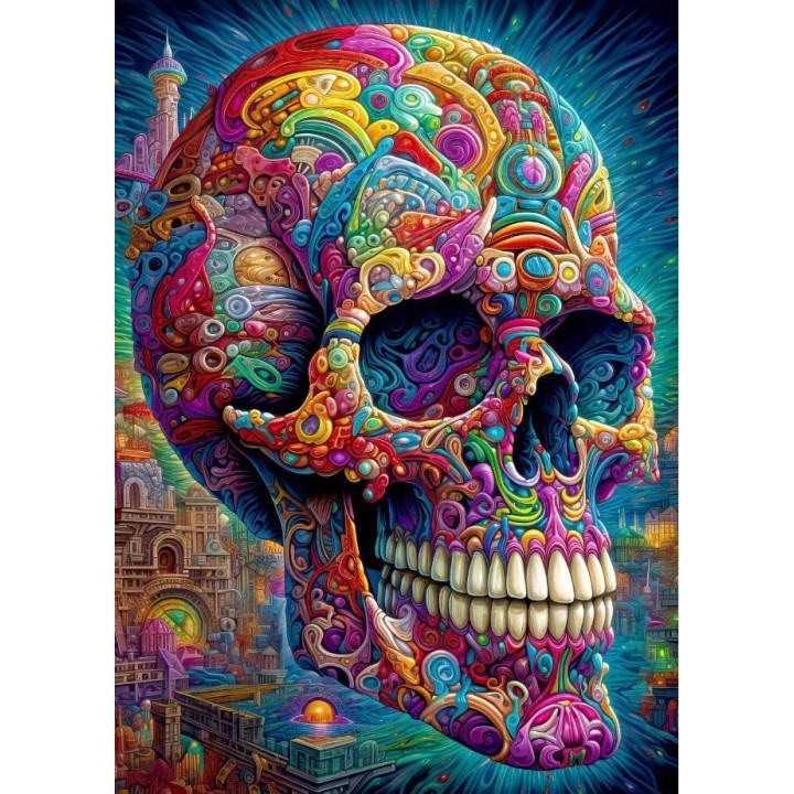 Puzzle Enjoy Puzzle : Quirky Skull - 1000 Pièces