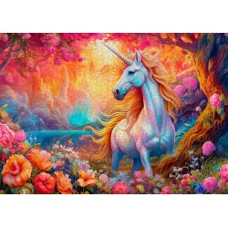 Puzzle Enjoy Puzzle : Enchanted Harmony Unicorn - 1000 Pièces