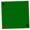 Tapis de carte pro 70 x 70 Vert