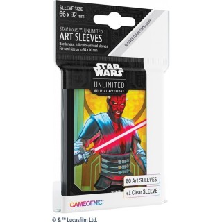 Protège-cartes Gamegenic Illustré Star Wars Unlimited : Darth Maul