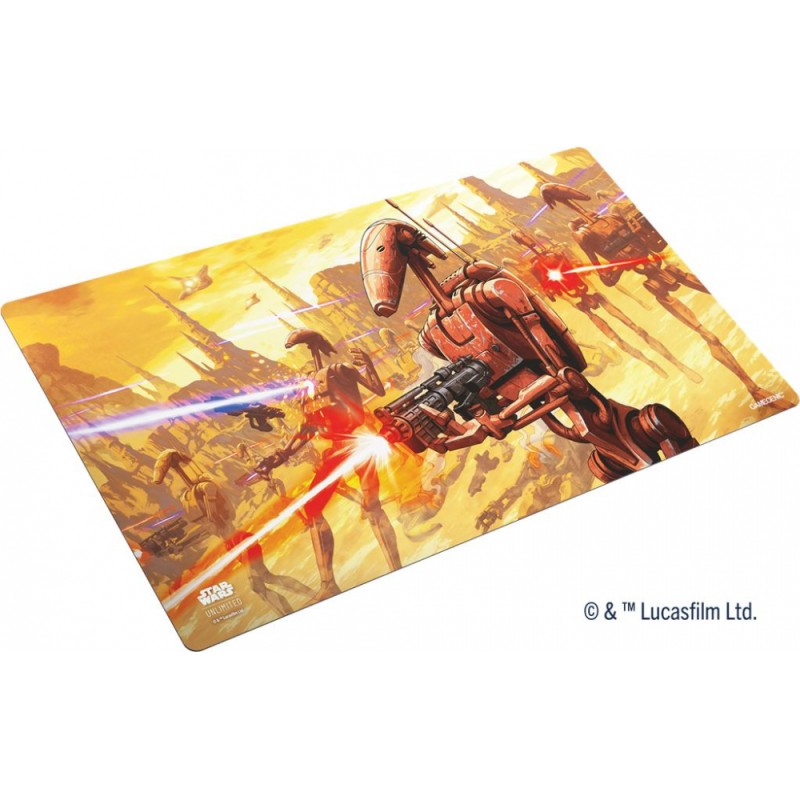 PROCHAINEMENT : Tapis de jeu Gamegenic Illustré Star Wars Unlimited : Battle Droids 08/11/2024