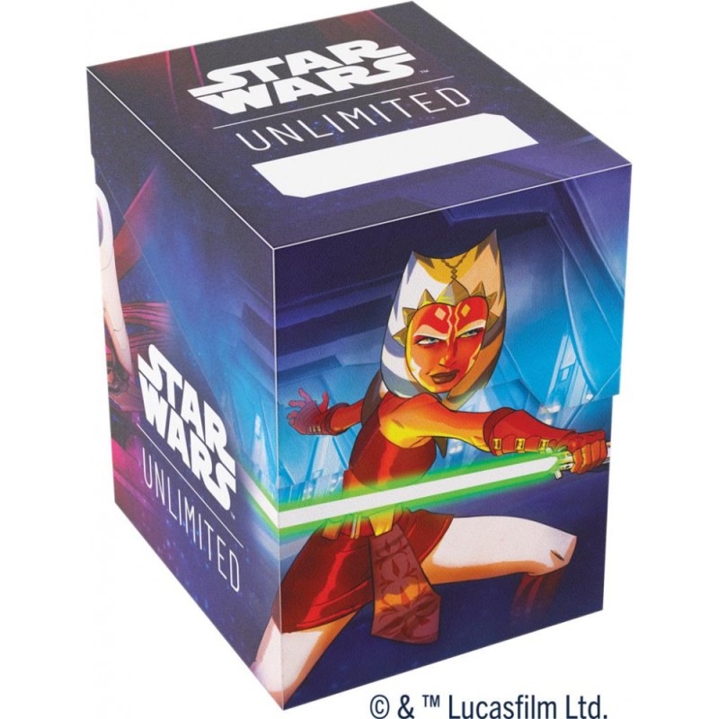 Deck Box Boite de Rangement Gamegenic Illustrée Star Wars Unlimited : Soft Crate Ahsoka/Grievous