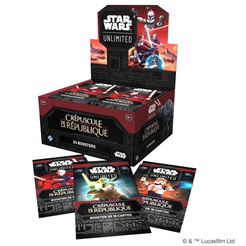 PROCHAINEMENT : Booster Star Wars: Unlimited - Crépuscule de la République Boite Complète 08/11/2024