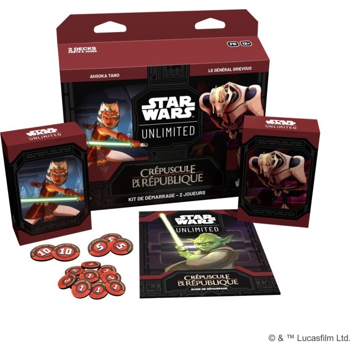 Kit Démarrage 2 Joueurs Star Wars Unlimited Crépuscule République