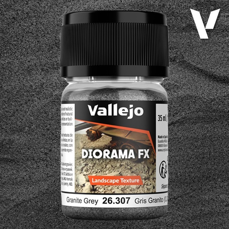 Diorama FX Vallejo Landscape Texture : Granite Grey - Gris Granite (2-5mm)