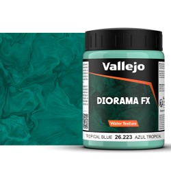 Diorama FX Vallejo Water Texture : Eau Bleue Tropicale – Tropical Blue