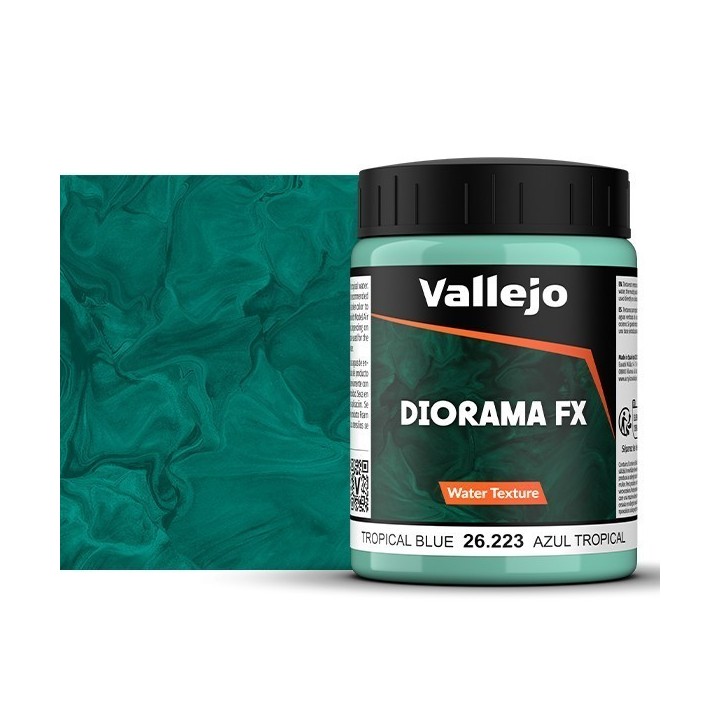 Diorama FX Vallejo Water Texture : Eau Bleue Tropicale – Tropical Blue