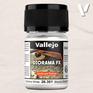 Diorama FX Vallejo Landscape Texture : Alkaline White - Blanc Alcalin (0,5- 1,0mm)