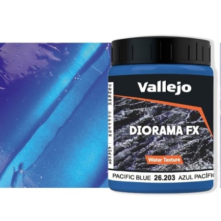 Diorama FX Vallejo Water Texture : Bleu Pacifique – Pacific Blue