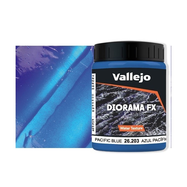 Diorama FX Vallejo Water Texture : Bleu Pacifique – Pacific Blue