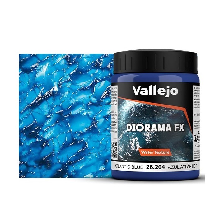 Diorama FX Vallejo Water Texture : Eau Bleue Atlantique – Atlantic Blue