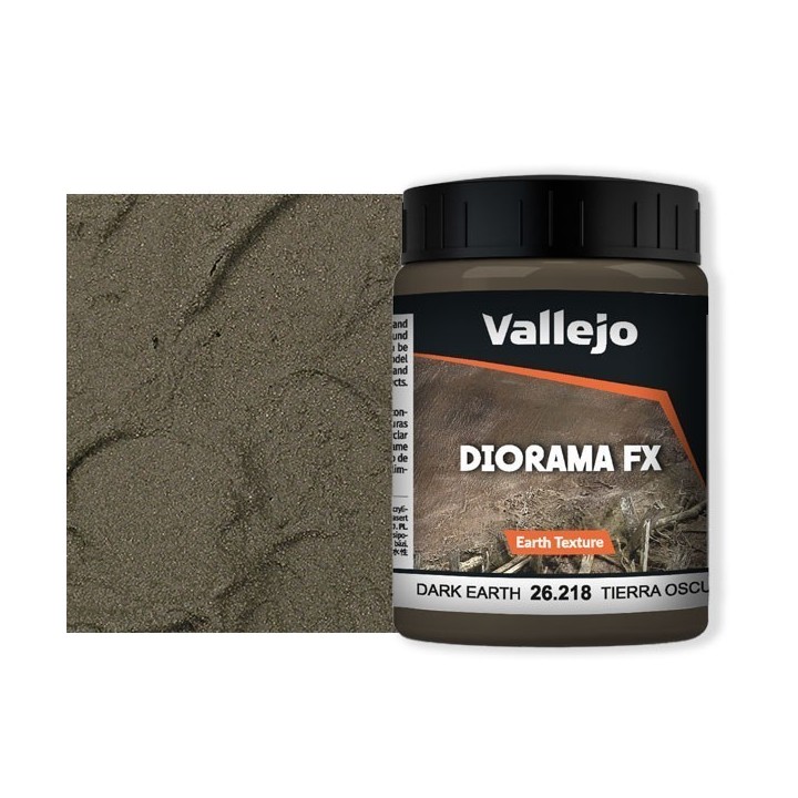 Diorama FX Vallejo Earth Texture : Terre Sombre – Dark Earth