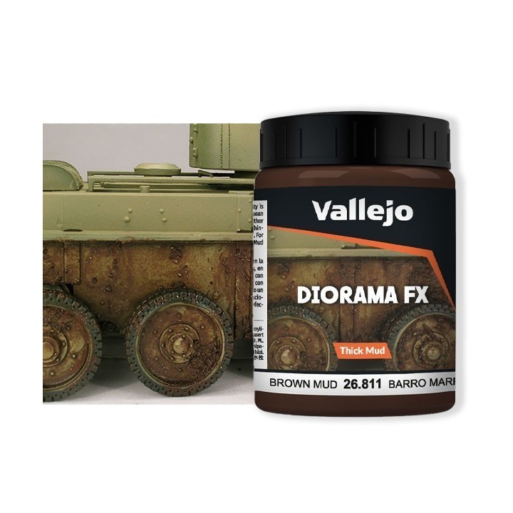 Diorama FX Vallejo Thick Mud : Boue épaisse Brune – Brown Thick Mud