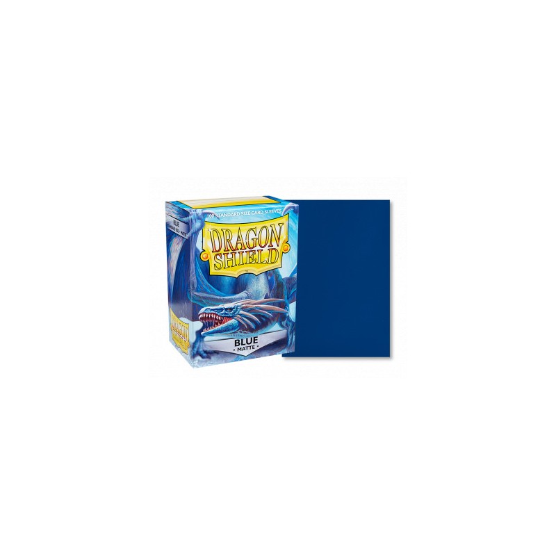 Protège-cartes Dragon Shield - 100 Standard Sleeves Matte Blue