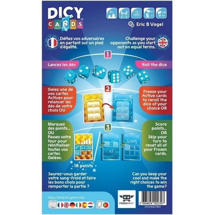 Jeux de société - Dicy Cards