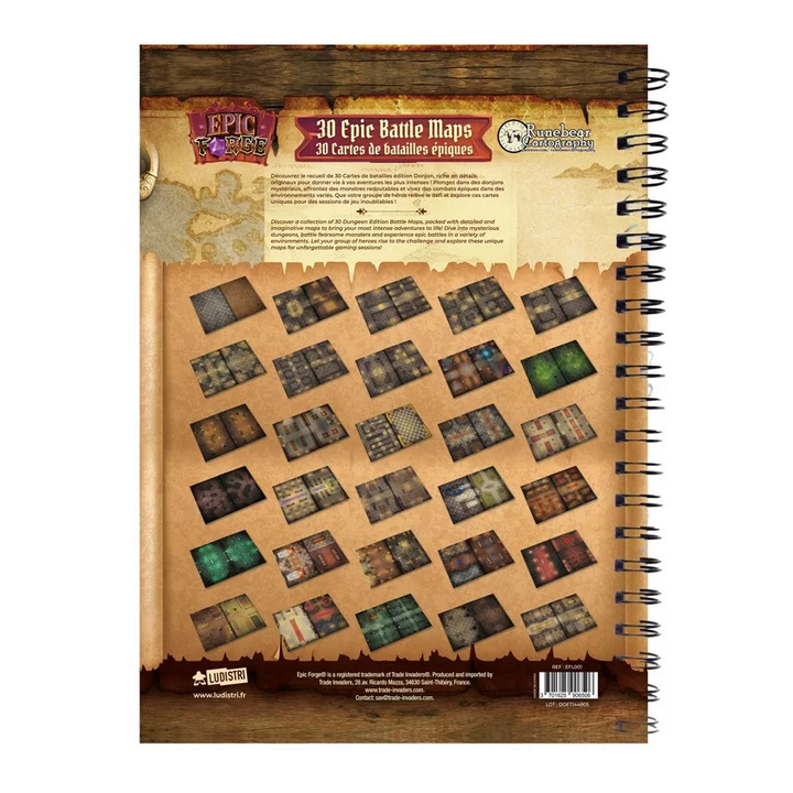 Accessoire JDR - Jeu de plateau - Livre plateau de jeu : Donjons
