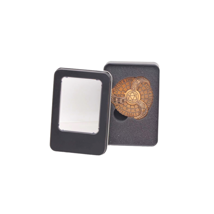 Accessoires - Dés Métal Spinner- Gold avec boite Metal