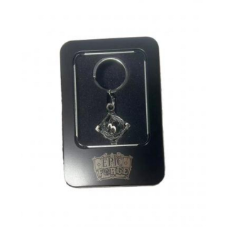 Accessoires - Porte clé - D6 - Avec lot de 7 mini dés métal 5mm dans boite métal