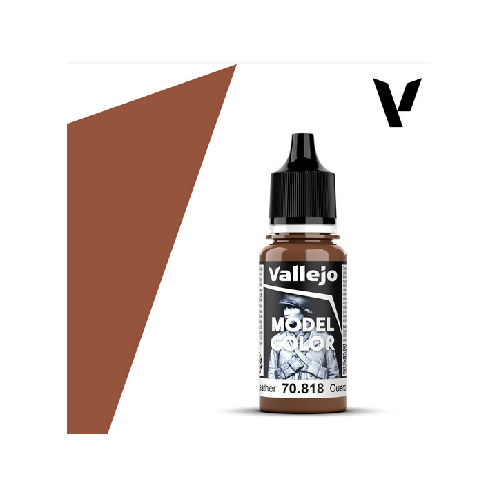 Peinture Vallejo Model Color : Cuir rouge - Red Leather