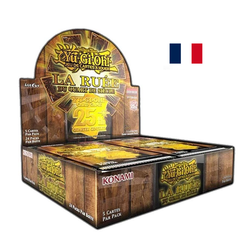 YGO - Booster Yu-Gi-Oh! La ruée du Quart de Siècle Boite Complète YGO - Booster Yu-Gi-Oh! La ruée du Quart de Siècle Boite Complète