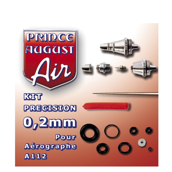 Prince August - Kit de précision 0.2mm pour aérographe A112