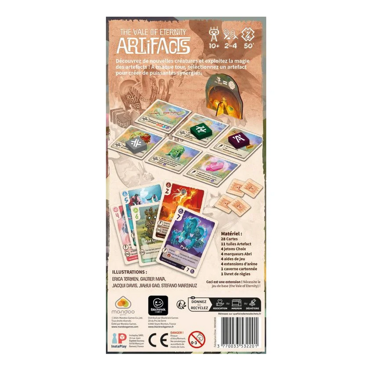 Jeux de société - The Vale of Eternity - Extension : Artifacts
