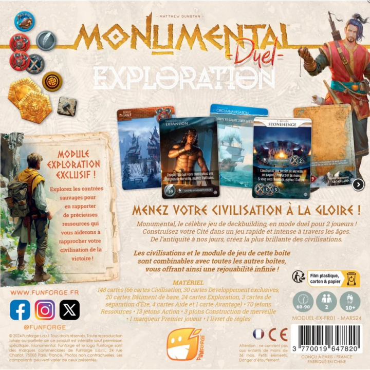 Jeux de société - Monumental Duel : Exploration