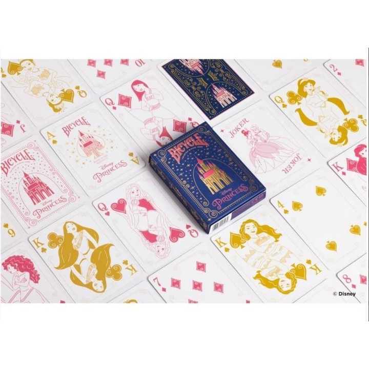 Jeu de cartes - Bicycle Disney Princess - Bleu