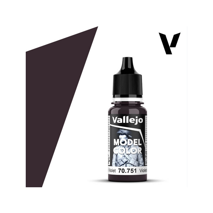 Peinture Vallejo Model Color : Black Violet - Violeta Negro