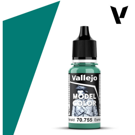 Peinture Vallejo Model Color : Light Emerald - Esmeralda Claro