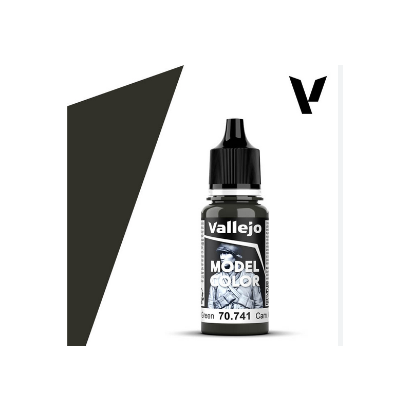 Peinture Vallejo Model Color : Cam. Black Green - Camuflaje Verde Negro Peinture Vallejo Model Color : Cam. Black Green - Camuflaje Verde Negro