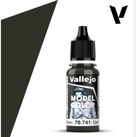 Peinture Vallejo Model Color : Cam. Black Green - Camuflaje Verde Negro