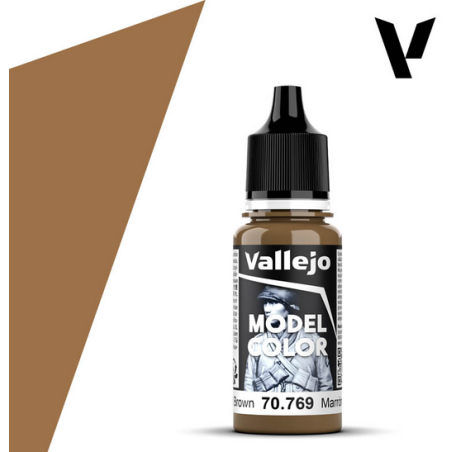 Peinture Vallejo Model Color : Mustard - Marron Mostaza