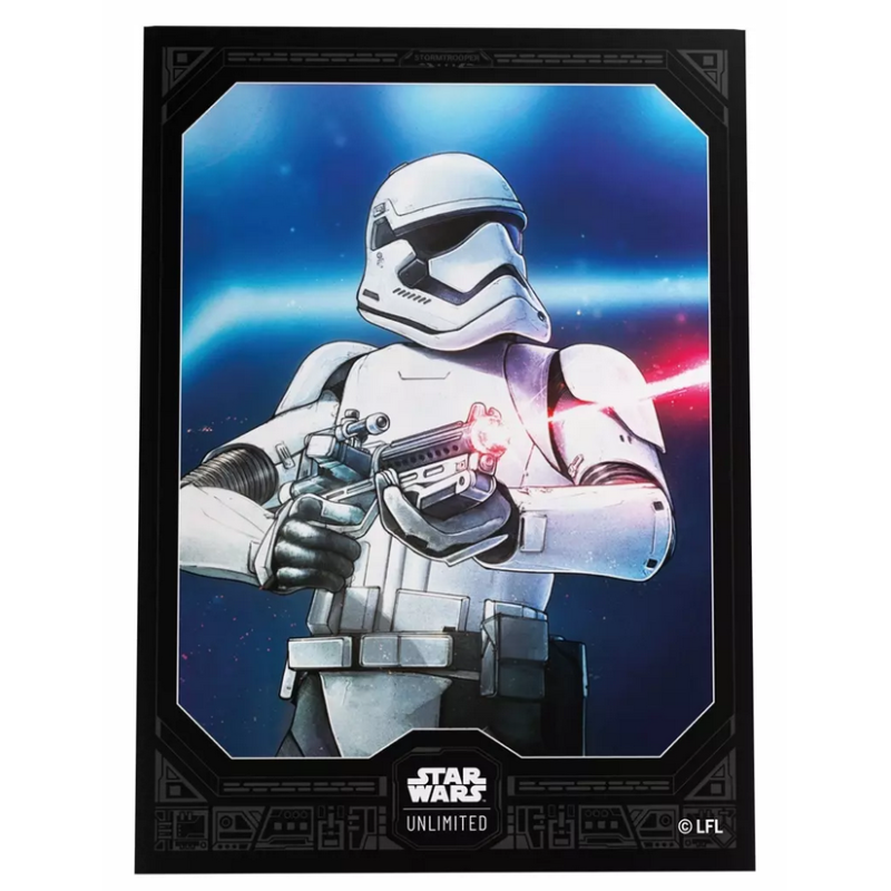 Protège-cartes Gamegenic Illustré Star Wars Unlimited - Passage en Vitesse Lumière : Stormtrooper