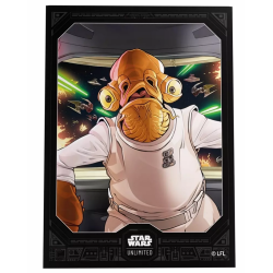 Protège-cartes Gamegenic Illustré Star Wars Unlimited - Passage en Vitesse Lumière : Admiral Ackbar