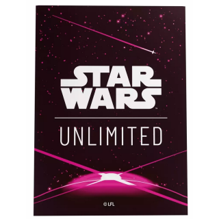 Protège-cartes Gamegenic Illustré Star Wars Unlimited - Passage en Vitesse Lumière :  Card Back Magenta
