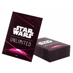 Protège-cartes Gamegenic Illustré Star Wars Unlimited - Passage en Vitesse Lumière :  Card Back Magenta