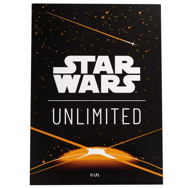 Protège-cartes Gamegenic Illustré Star Wars Unlimited - Passage en Vitesse Lumière :  Card Back Orange