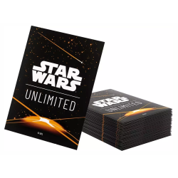 Protège-cartes Gamegenic Illustré Star Wars Unlimited - Passage en Vitesse Lumière :  Card Back Orange