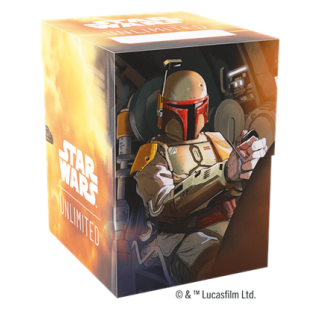 Deck Box Boite de Rangement Gamegenic Illustrée Star Wars Unlimited : Soft Crate : Boba Fett/Fett's Firespray