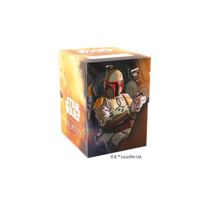 Deck Box Boite de Rangement Gamegenic Illustrée Star Wars Unlimited : Soft Crate : Boba Fett/Fett's Firespray