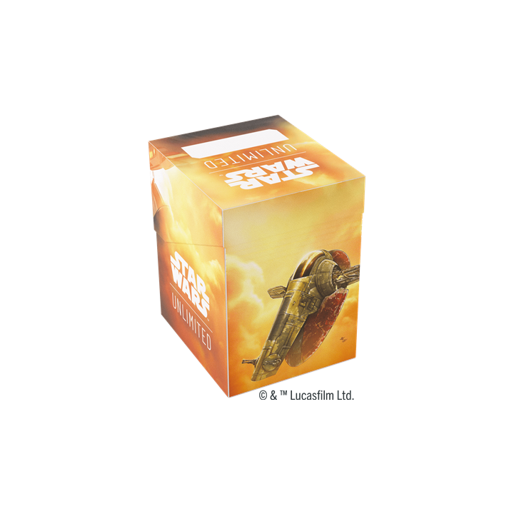 Deck Box Boite de Rangement Gamegenic Illustrée Star Wars Unlimited : Soft Crate : Boba Fett/Fett's Firespray