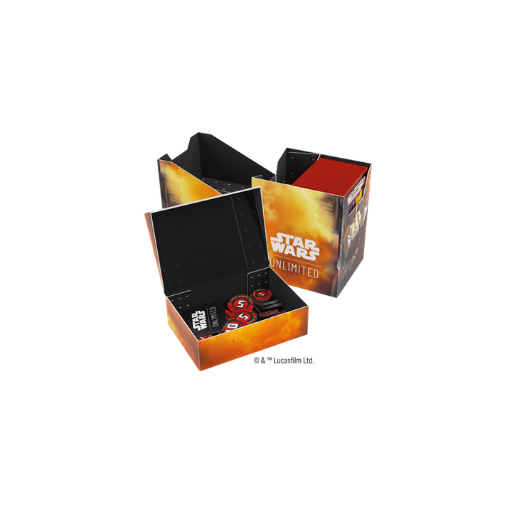 Deck Box Boite de Rangement Gamegenic Illustrée Star Wars Unlimited : Soft Crate : Boba Fett/Fett's Firespray