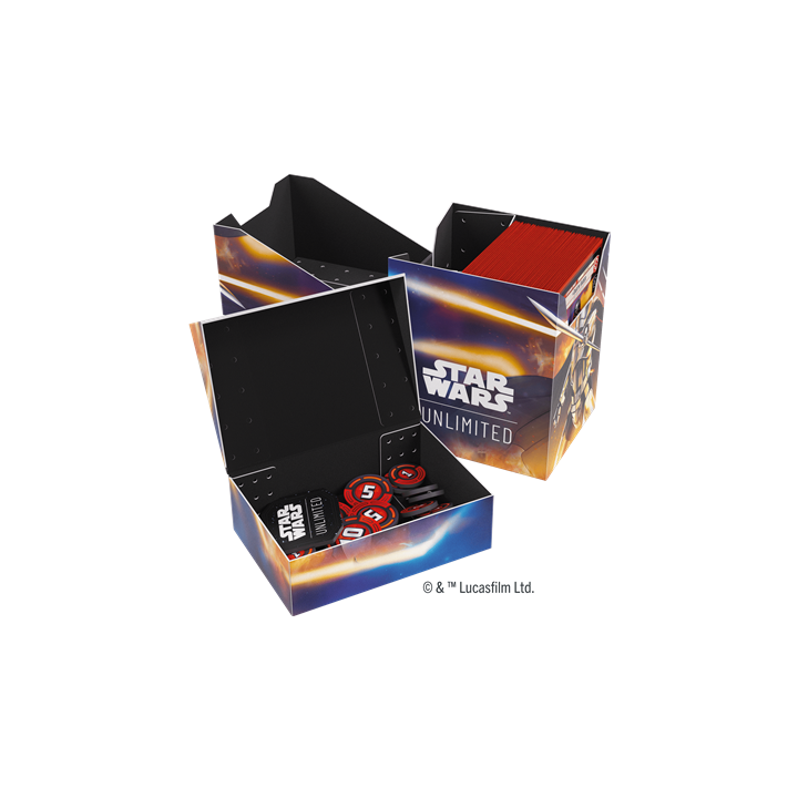 Deck Box Boite de Rangement Gamegenic Illustrée Star Wars Unlimited : Soft Crate : Captain Phasma/Stormtr