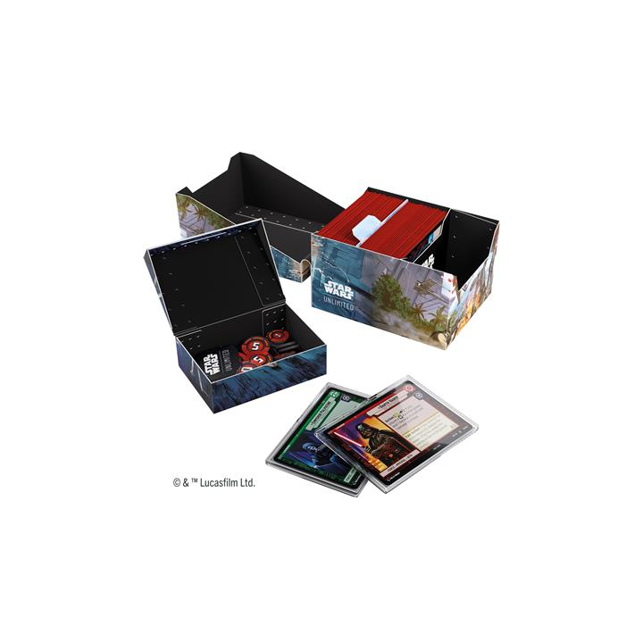 Deck Box Boite de Rangement Gamegenic Illustrée Star Wars Unlimited : TS Soft Crate : Scarif