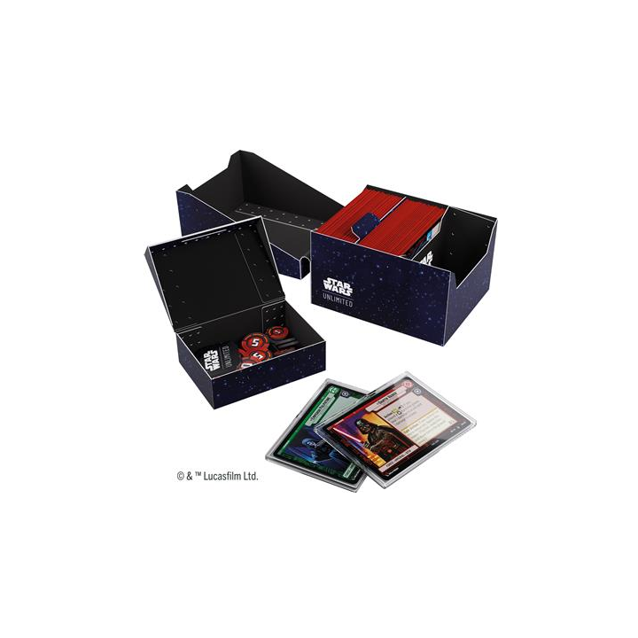 Deck Box Boite de Rangement Gamegenic Illustrée Star Wars Unlimited : TS Soft Crate : Logo